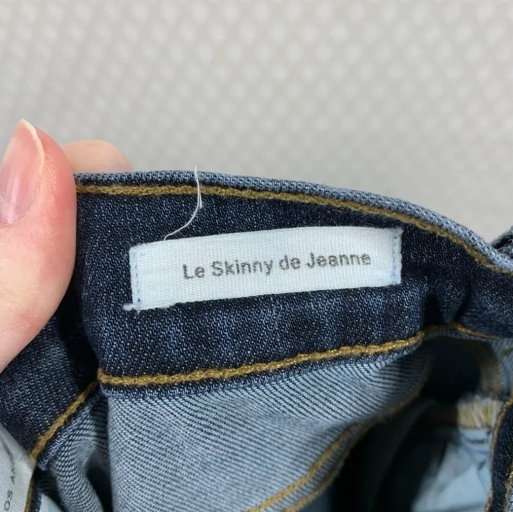 Frame Le Skinny De Jeanne Distressed Skinny Jeans - Picture 7 of 7